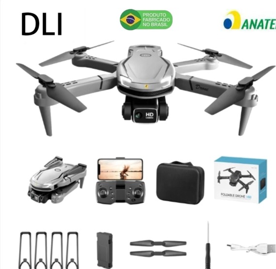 DLI V88 Drone Profissional Alta Definição Câmera Dupla Fotografia Fluxo Dobrável RC Quadcopter